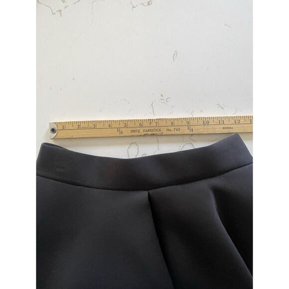 Windsor Womens Skater Mini Skirt Black Scuba Knit Ballet Core Cocktail Flirty - Picture 8 of 9